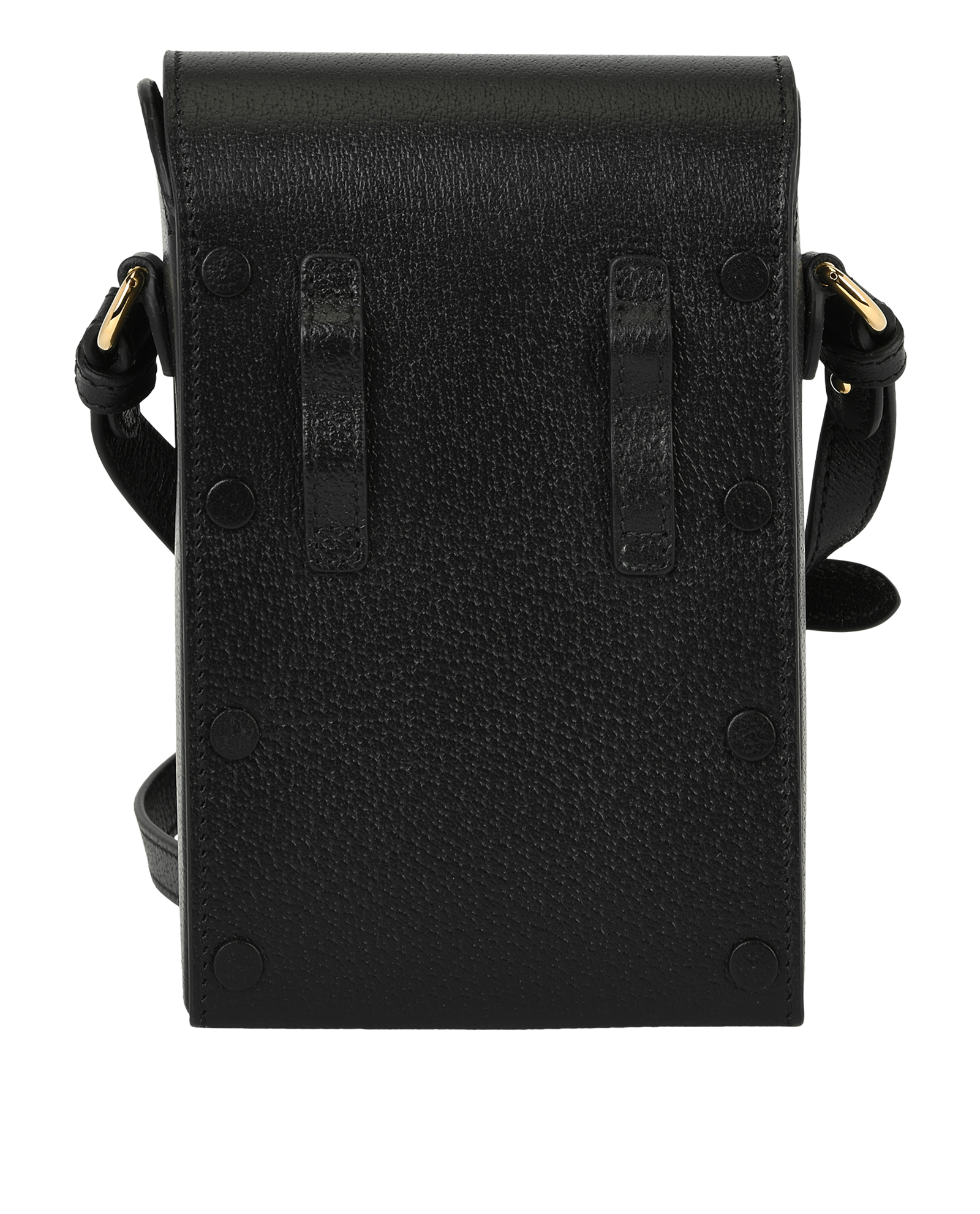 Horsebit 1955 Vertical Crossbody, &pound;450, Handbags, Black, Leather, Back view